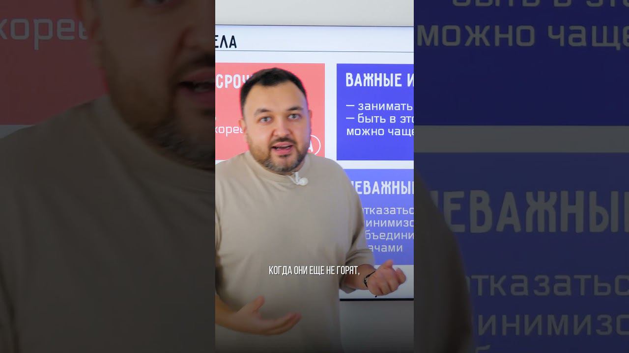 Важные и несрочные задачи по матрице Эйзенхауэра #бизнес #планирование #бизнесидеи #двернойбизнес смотреть онлайн