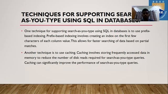 TechTalk Ppt: Supporting Search-As-You-Type Using SQL in Databases //DBMS //P chethan// CSE// IARE смотреть онлайн