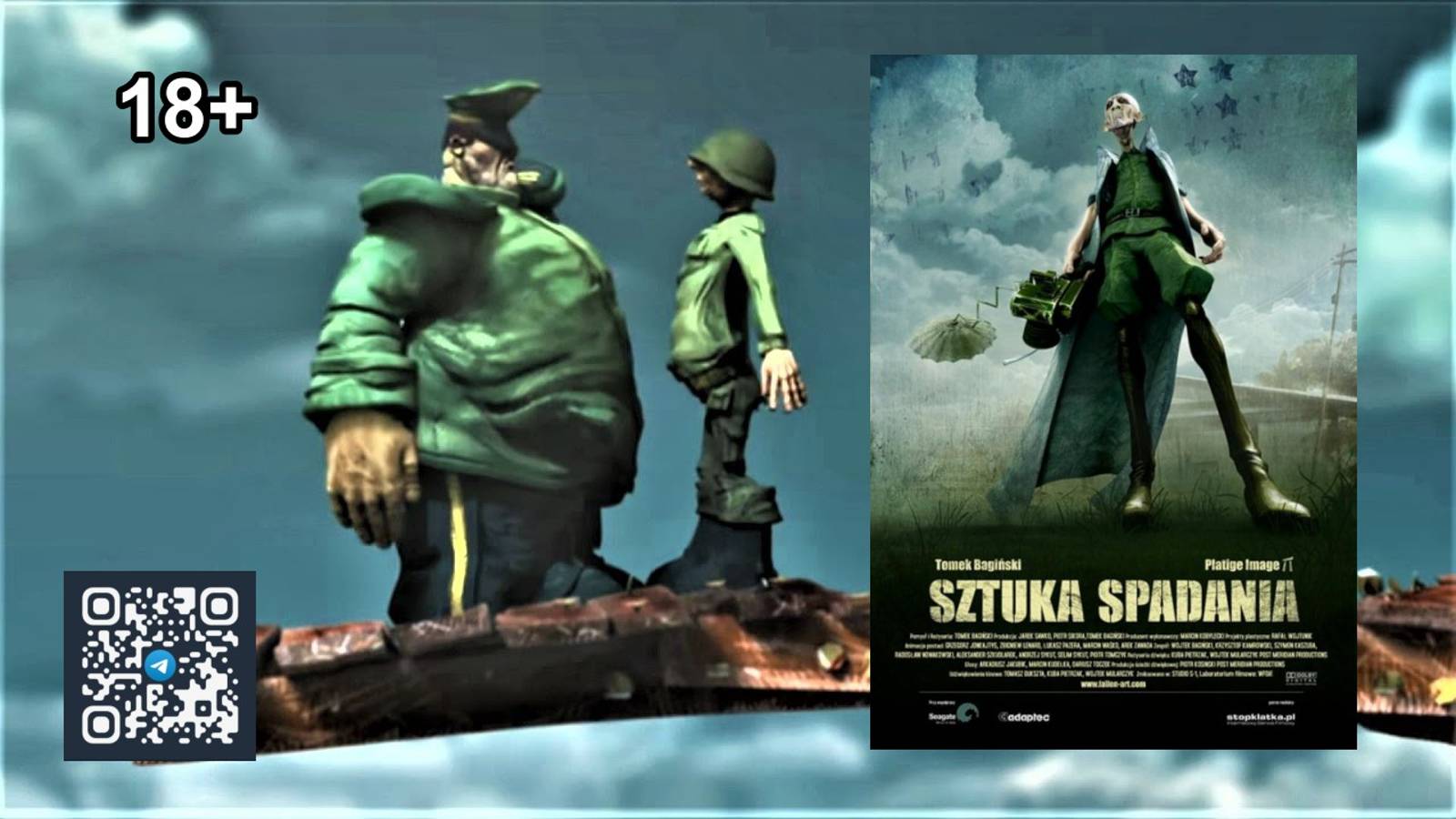 Искусство падения (18+) Жанр - мультфильм, короткометражка, ужасы, комедия, военный. смотреть онлайн