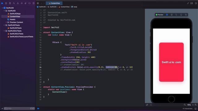 Shadows and Color Opacity in SwiftUI | SwiftUI tutorial (Default & Custom Shadow and Opacity) смотреть онлайн