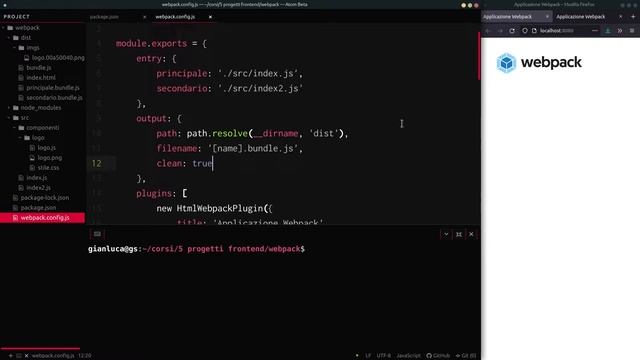 [ITA] Webpack 5 - Pulire la cartella di output e nome bundle dinamico (12) смотреть онлайн