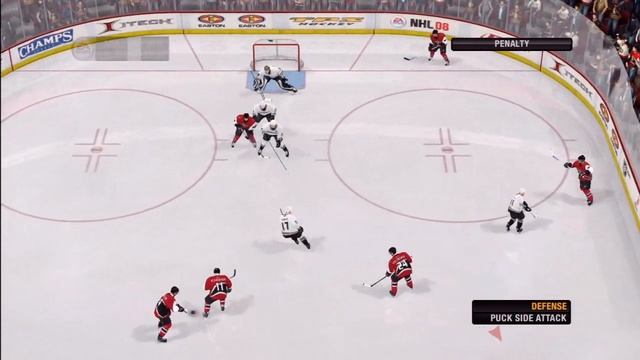 NHL 08 Gameplay Sens vs. Ducks смотреть онлайн