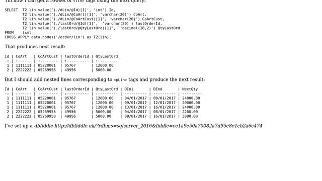 Databases: Querying XML nested nodes смотреть онлайн