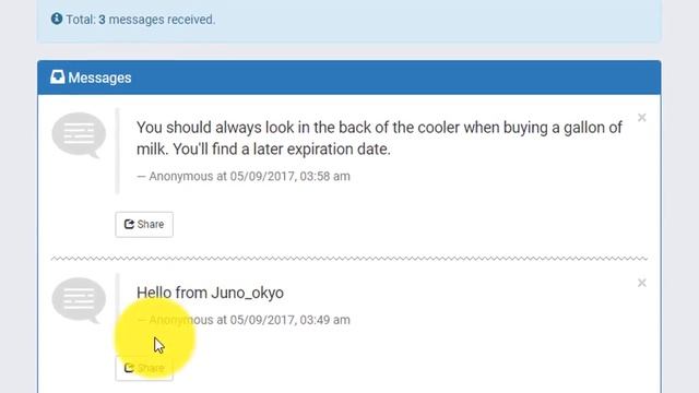 Juno_okyo | PHP Sarahah Clone | Free Download | Share on Facebook смотреть онлайн