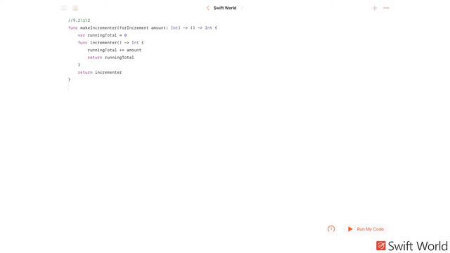 Основы Swift программирования: 9.2. Захват величин смотреть онлайн