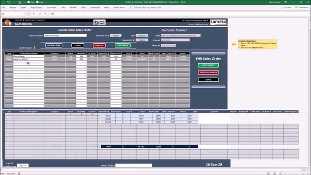 Order Planning & Invoicing Excel Template | Inventory Replenishment смотреть онлайн