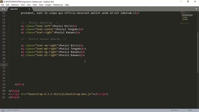 Seri Belajar Bootstrap 4 #5 Aligning смотреть онлайн