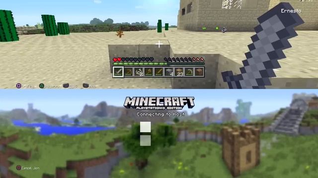 Minecraft PS3 - How to Play Split Screen back in the day смотреть онлайн