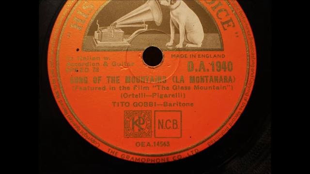 Tito Gobbi   Song Of The Mountains