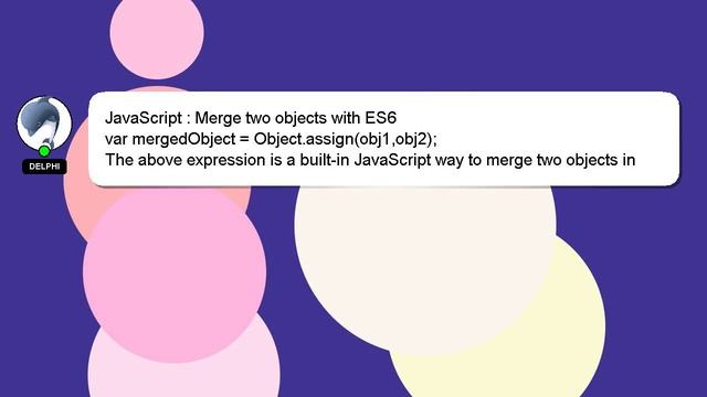 JavaScript : Merge two objects with ES6 смотреть онлайн