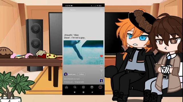 bsd react to random video ( Dazai and chuuya) смотреть онлайн