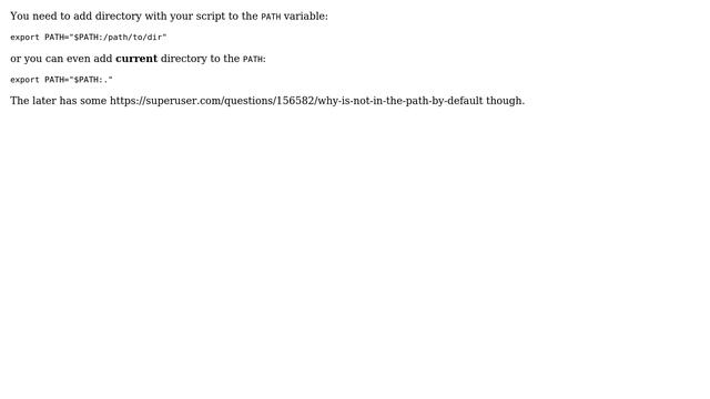 Unix & Linux: How to execute a bash script without typing ./? (4 Solutions!!) смотреть онлайн