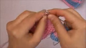 следочки - тапочки детские, вязание на двух спицах