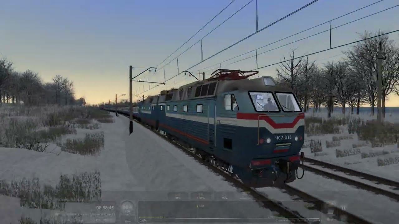 Train Simulator Classic ЧС-7 с поездом Москва-Симферополь