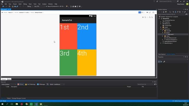 GRID LAYOUT - Quick Tutorial (Xamarin Android) смотреть онлайн