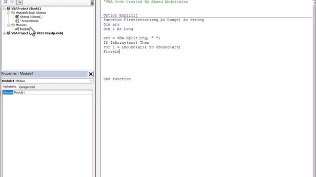 VBA Code To Split First Letter From Text смотреть онлайн