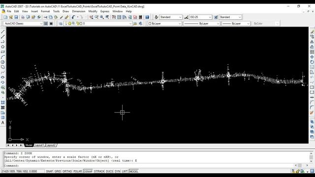 Import X Y Z Coordinates from Excel to AutoCAD смотреть онлайн