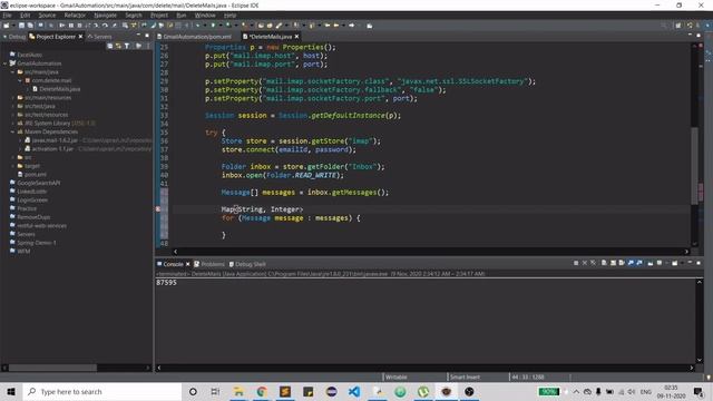 Gmail - Delete mails using Java | Java Automation смотреть онлайн
