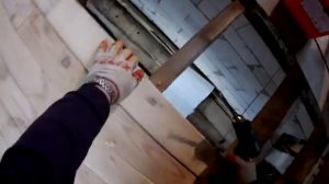 Пол из обрезной доски. Подгонка, укладка, монтаж.