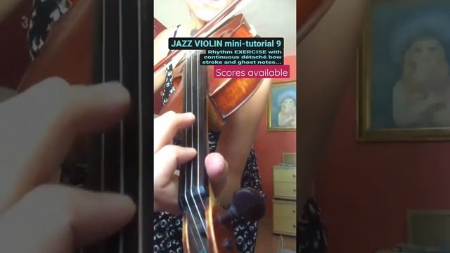 JAZZ VIOLIN mini-tutorial 9 - swing exercise with ghost notes смотреть онлайн