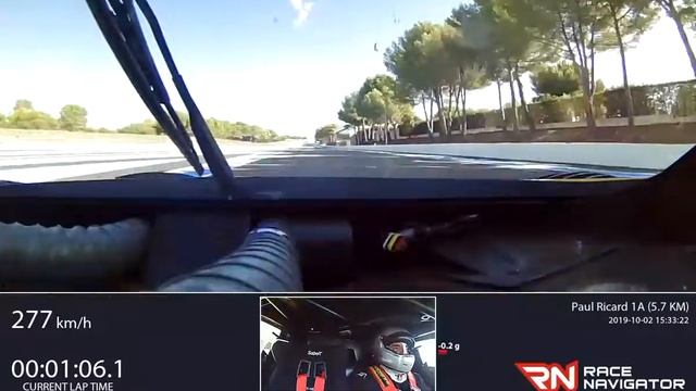 RN #1 Onboard video Paul Ricard 1A (5.7 KM), R.S.01, 02:12.276 смотреть онлайн