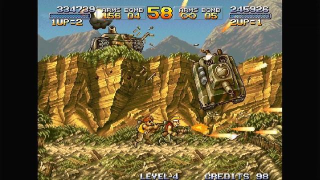 [NEO-GEO] Metal Slug 2players Walkthrough On Snes Mini
