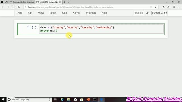 What is set in python (Syntax to create set in python) смотреть онлайн
