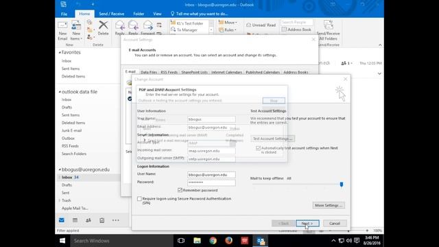 How to change your password in Outlook 2016 for Windows смотреть онлайн
