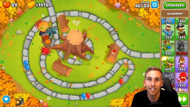 Tree Stump Half Cash - No Monkey Knowledge - Bloons TD 6 смотреть онлайн