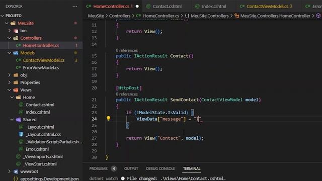 FORMULÁRIO DE CONTATO VIA E-MAIL | .NET MVC C# + BOOTSTRAP + ASP VALIDATION смотреть онлайн