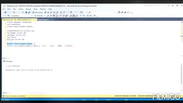 SQL database crud operation using MS SQL SERVER STUDIO смотреть онлайн