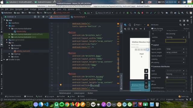 2 Membuat Aplikasi Kalkulator Sederhana di Android Studio dengan Kotlin смотреть онлайн