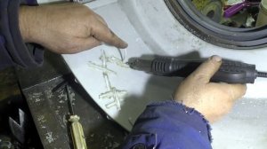 LG пайка разбитого бака стиралки.