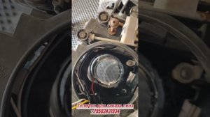 Установка светодиодных линз би лед в фары Вольво фш13.