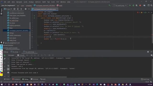 Java For beginners Module 5 Building A Mortgage Calculator with java смотреть онлайн