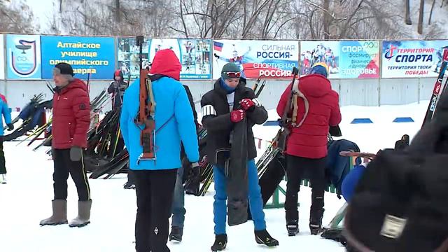 Большие старты биатлонистов Алтая смотреть онлайн