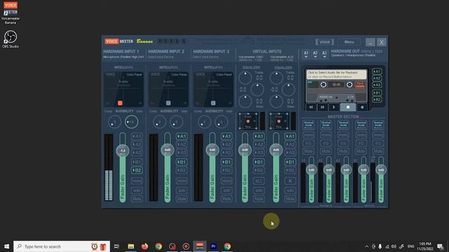 Как настроить микрофон в VOICE MEETER и OBS смотреть онлайн