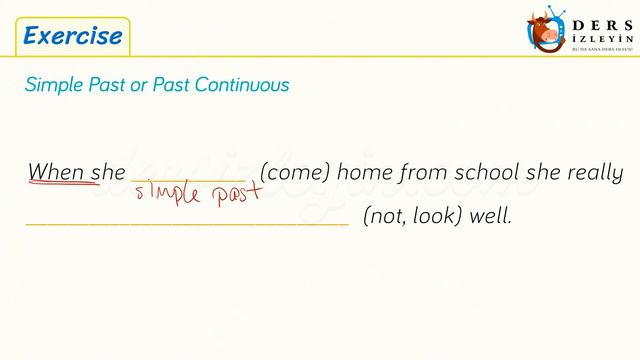 Exercises / Simple Past Tense or Past Continuous Tense - 1 59. Ders смотреть онлайн