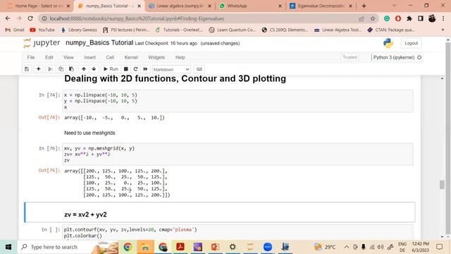 Numpy Basics: 3D plots and Linear Algebra смотреть онлайн