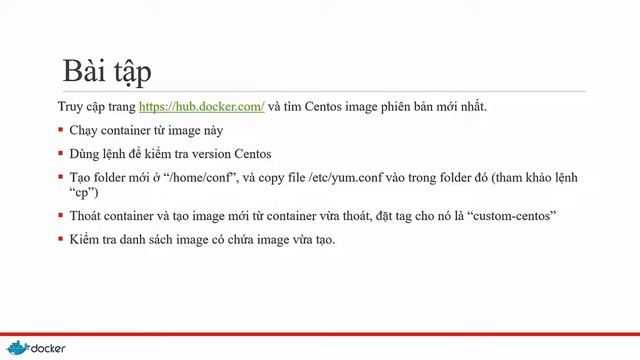 Bài 13 Bài tập chương 3 - Khóa học Docker cơ bản смотреть онлайн