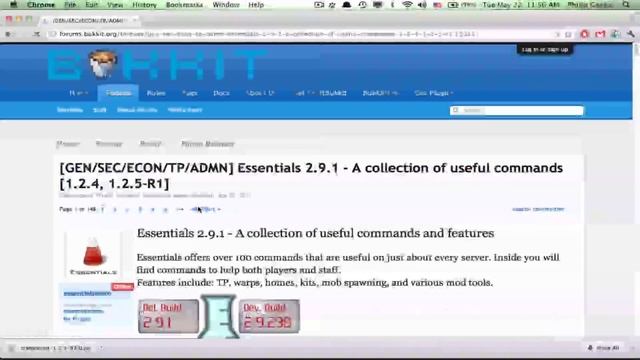 How to Make a Minecraft 1.2.5 Bukkit Server+Essentials смотреть онлайн