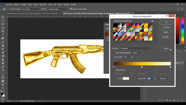 Efecto Oro - Photoshop смотреть онлайн