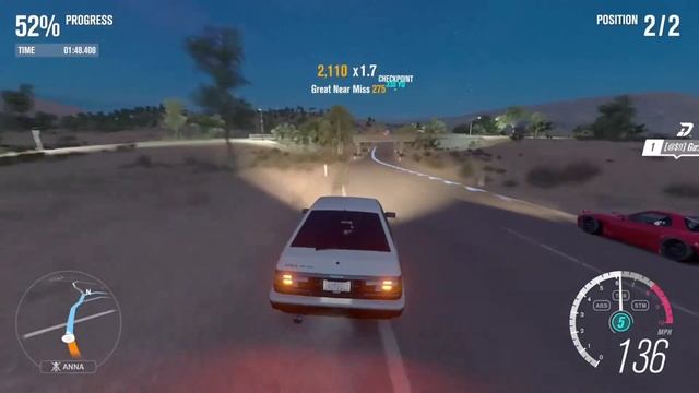 My Panda Trueno AE86 VS a Red 1997 RX-7 FD3S in a MIDNIGHT BATTLE! | Forza Horizon 3 смотреть онлайн