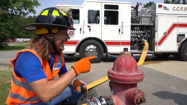 Fire Safety With Fire Fighters | Fire Truck For Kids Handyman Hal
