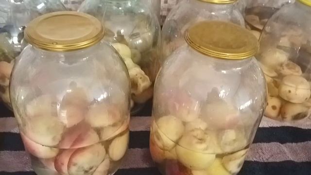 Компот из персиков на зиму.Вкуснейший!!! смотреть онлайн