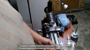 Настольный токарный станок 1Д601 точит детали D до 80 мм