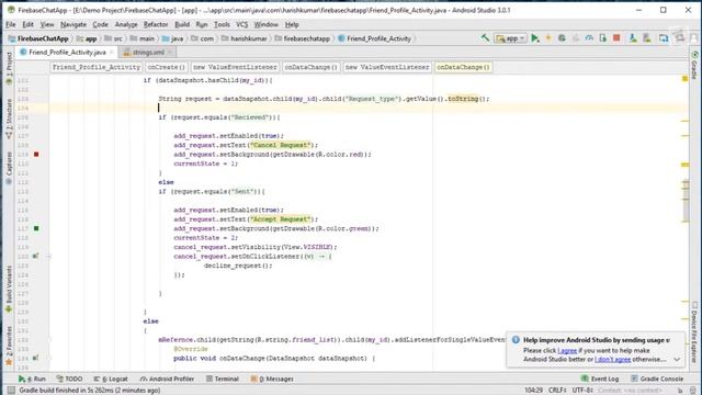 Accept Friend Request and Decline Request #36 Android Firebase Chat App in Hindi/Urdu смотреть онлайн