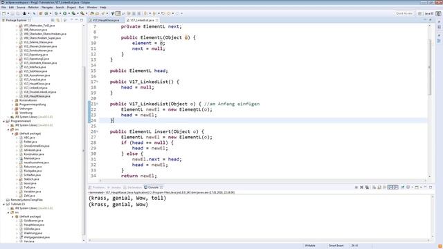 Kapitel 15 | Verkettete Listen | Programmieren mit Java | Tutorials смотреть онлайн