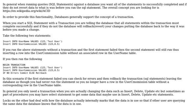 Databases: When do I need transactions /locks? (2 Solutions!!) смотреть онлайн