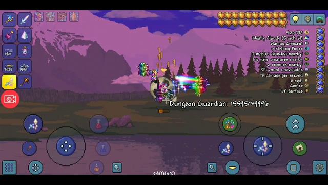 Terraria 1.4 Mobile - Stardust vs. Dungeon Guardian (Master Mode, For The Worthy) смотреть онлайн